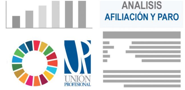 Análisis de Unión Profesional sobre los datos de afiliación y paro registrados en agosto del 2021