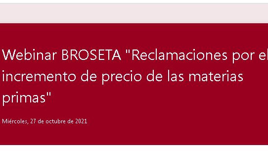 Reclamaciones por el incremento de precio de las materias primas  en los contratos administrativos