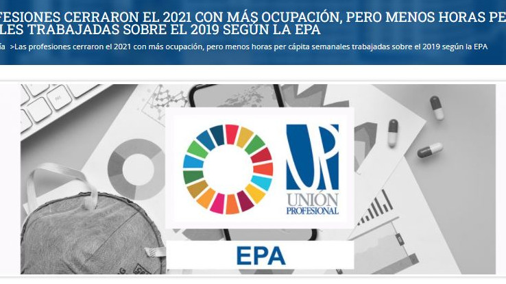 Anàlisi d’Unión Profesional sobre l’Enquesta de Població Activa (EPA) del quart trimestre del 2021 amb les dades de l’Institut Nacional d’Estadística (INE)