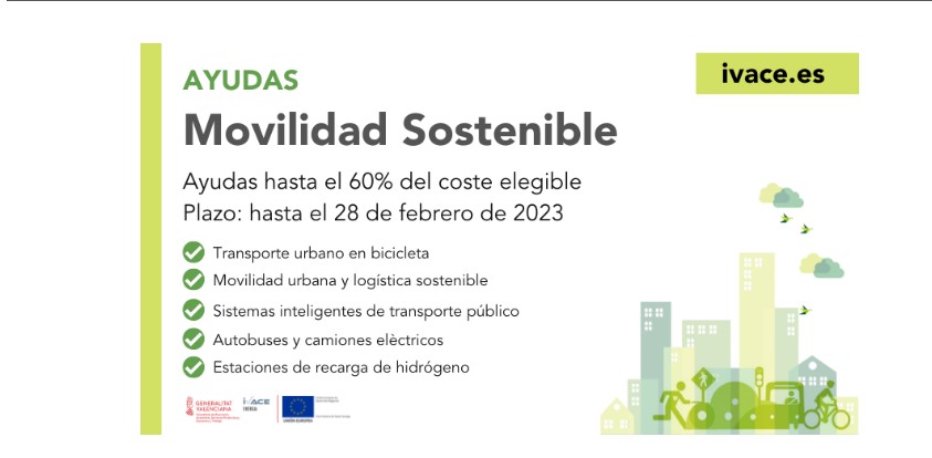 Subvenciones IVACE en materia de movilidad sostenible 