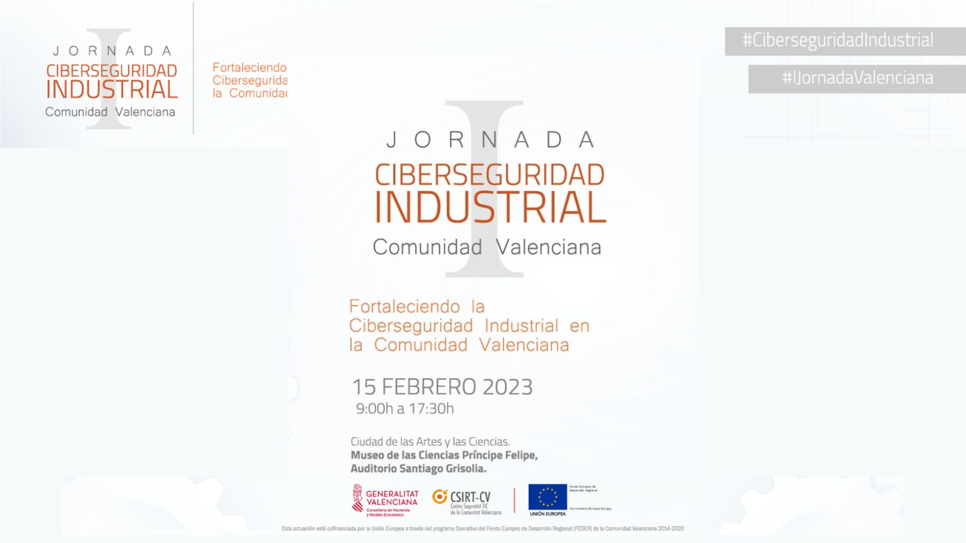 I Jornada de Ciberseguridad Industrial de la Comunidad Valenciana