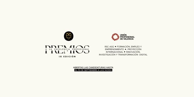 Abrimos la convocatoria de la IX edición de los Premios a la Excelencia Profesional